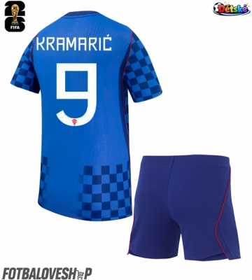 Chorvatsko Andrej Kramaric #9 Dětské Venkovní Dres MS 2026 Krátký Rukáv (+ trenýrky)